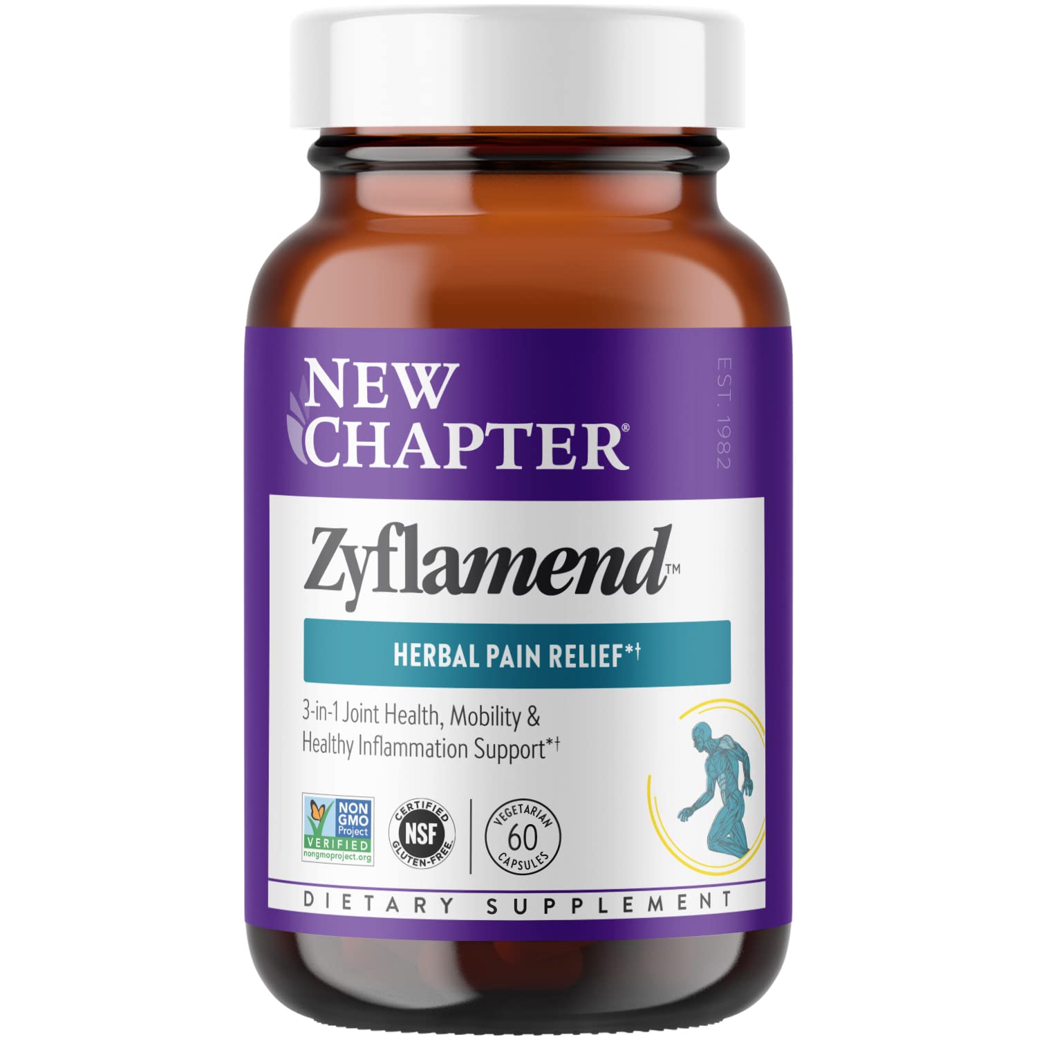 New Chapter Zyflamend™ Joint Supplement & Herbal Pain Relief – 10-in-1 Superfood Blend with Turmeric, Ginger & Green Tea - for Healthy Inflammation Response, Mobility & Flexibility, 60 Capsules New Chapter buy supplements canada