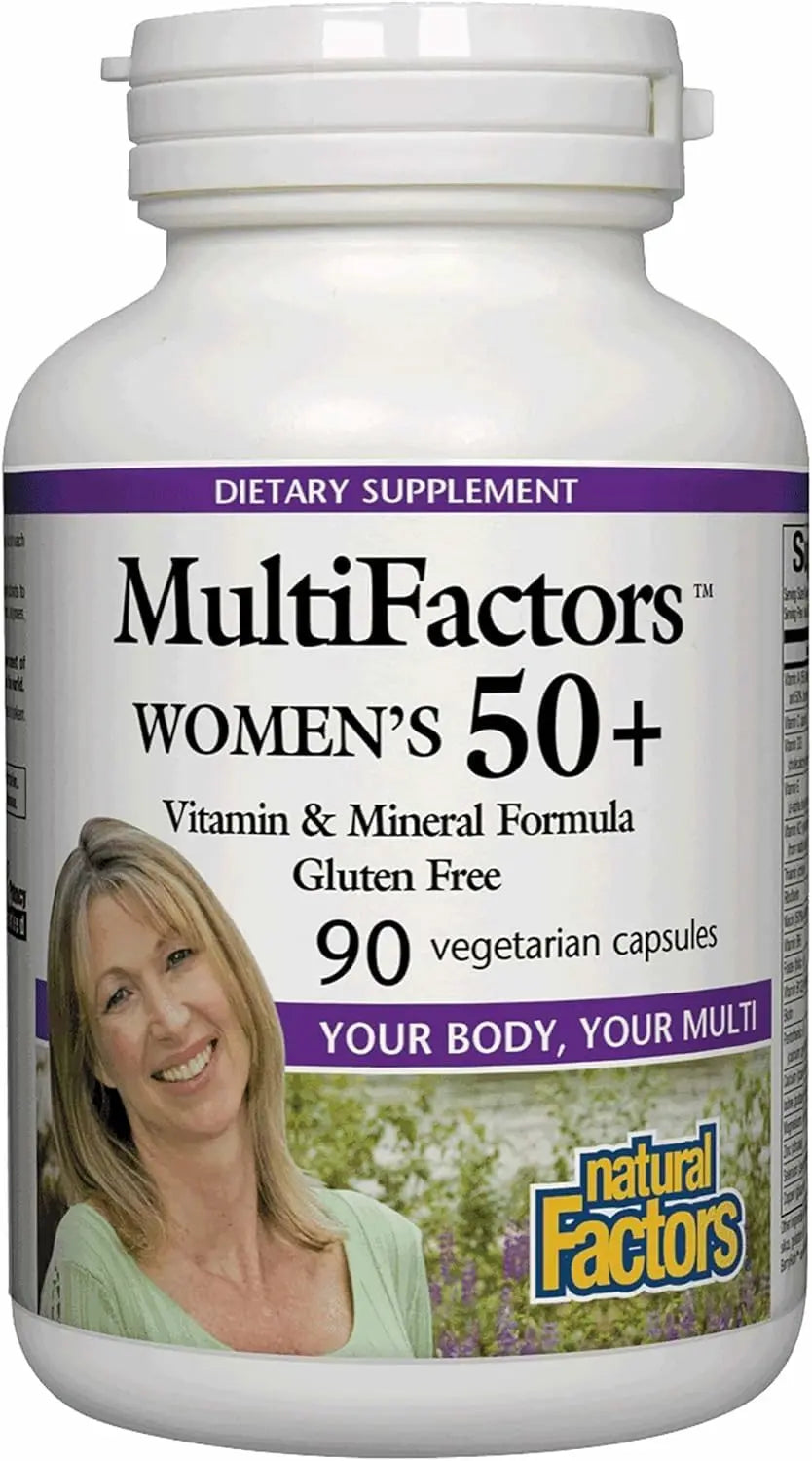 MultiFactors by Natural Factors, Women's 50+ Multivitamin & Mineral Formula, Dietary Supplement for Nutritional Support, 90 capsules (30 servings) Natural Factors buy supplements canada