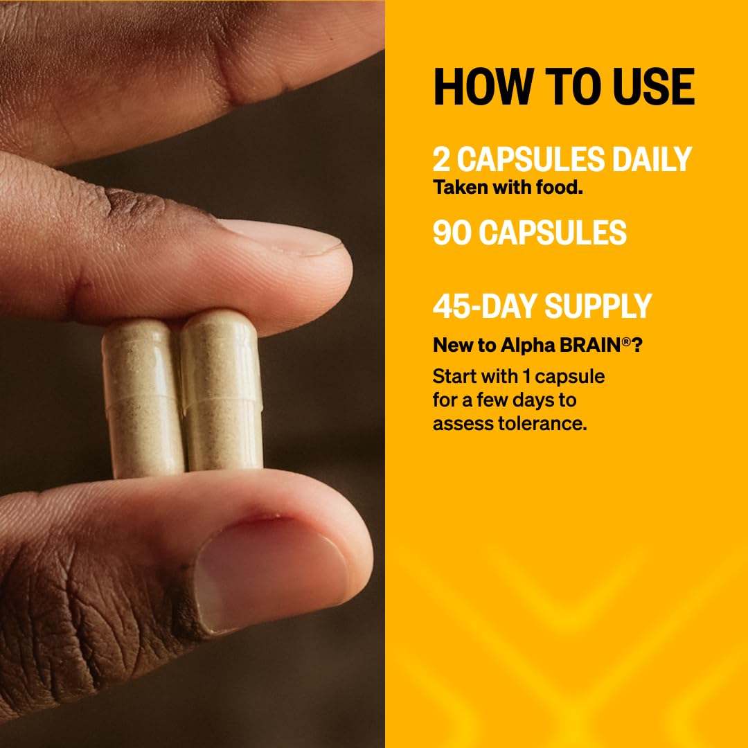ONNIT Alpha Brain Nootropic Capsules for Men & Women, IGEN Non-GMO Tested Memory, Focus & Mental Clarity, with L-Theanine and Vitamin B6, 90 Count Each, Pack of 4 (360 Capsules) ONNIT buy supplements canada