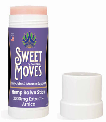 Sweet Life | Hemp Salve Stick | 3000mg | Organic Botanical Balm | Twist-Up Applicator | Small Business | Muscle & Joint Comfort Sweet Life buy supplements canada