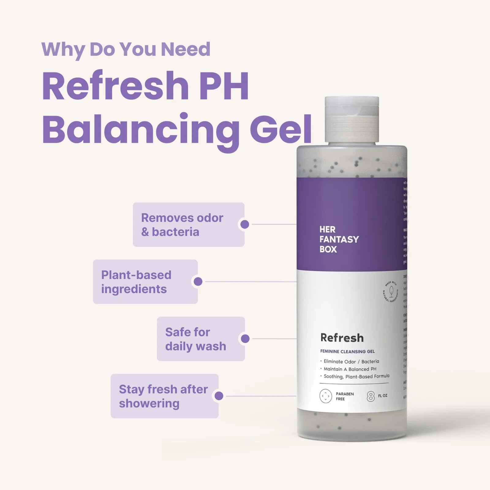 Her Fantasy Box | Refresh pH Balancing Shower Gel Natural Feminine Hygiene Solution Her Fantasy Box buy supplements canada