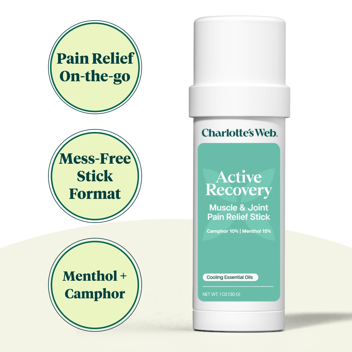 Charlotte's Web Active Recovery Muscle & Joint Pain Relief Stick 1oz Charlotte's Web buy supplements canada