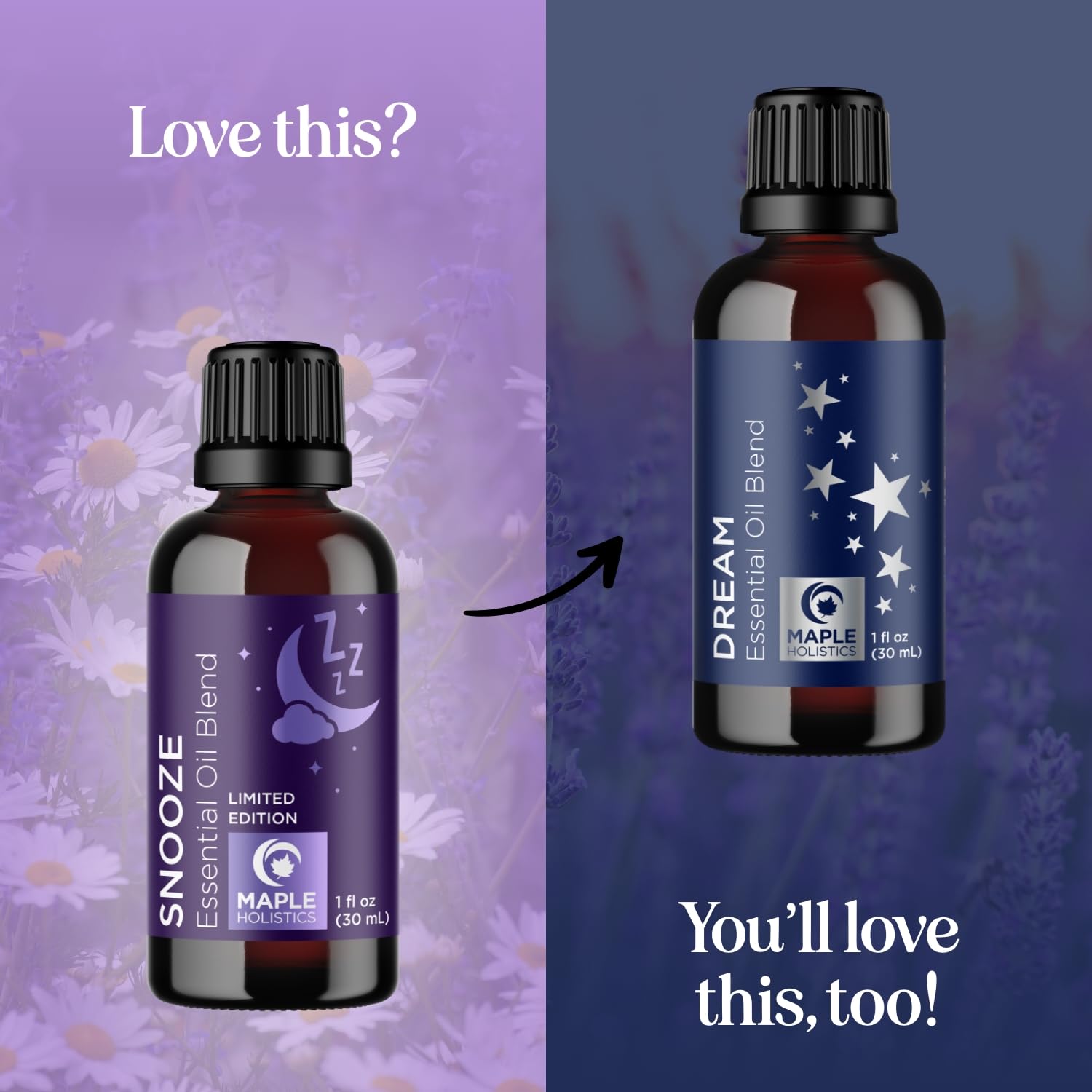 Sleep Essential Oil Blend for Diffuser - Snooze Blend Essential Oil for Sleep with Roman Chamomile Maple Holistics buy supplements canada