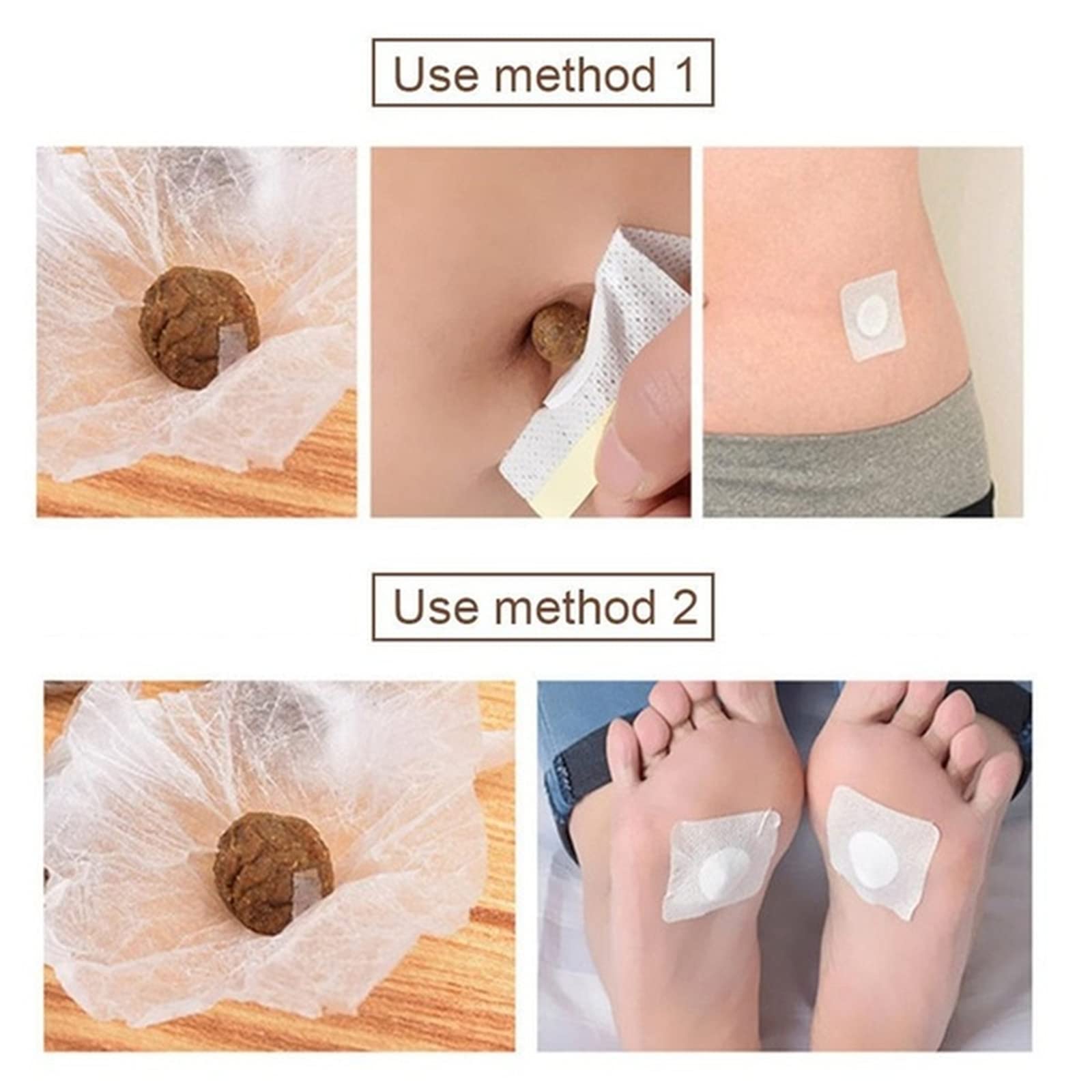 Bubchen Mugwort Belly Patch,30Pcs Natural Wormwood Essence and 30Pcs Belly Sticker BURWSEKK buy supplements canada