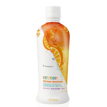 Youngevity Kid's Toddy™ - Mega Multivitamin for Kids & Children Age 2+ - 14 Vitamins, 10 Minerals, Phytonutrient Blend - Highly Absorbable - Great Tasting Orange 32 Fl Oz (Pack of 2) Youngevity buy supplements canada