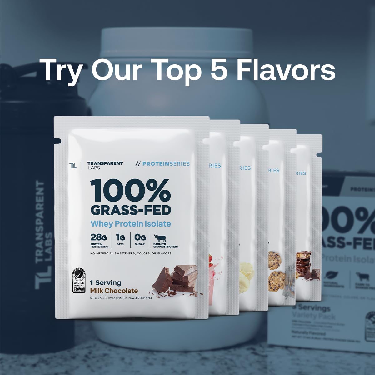 Transparent Labs Grass-Fed Whey Protein Isolate - Natural Flavor, Gluten Free Whey Protein Powder w/ 28g of Protein per Serving Transparent Labs buy supplements canada