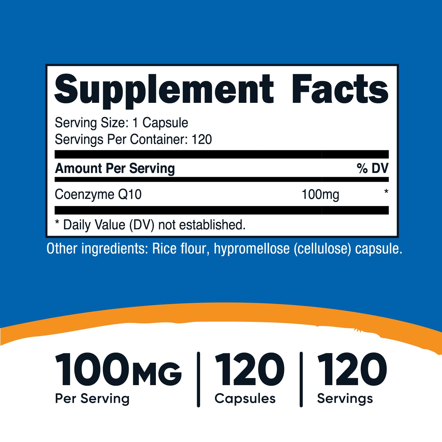 Nutricost CoQ10 100mg, 120 Vegetarian Capsules, 120 Servings - High Absorption, Vegetarian, Non-GMO, Coenzyme Q10 Nutricost buy supplements canada