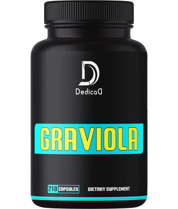 Soursop Graviola Leaves Capsules - Soursop Fruit Advanced - 210 Counts for 105 Servings DEDICAD buy supplements canada