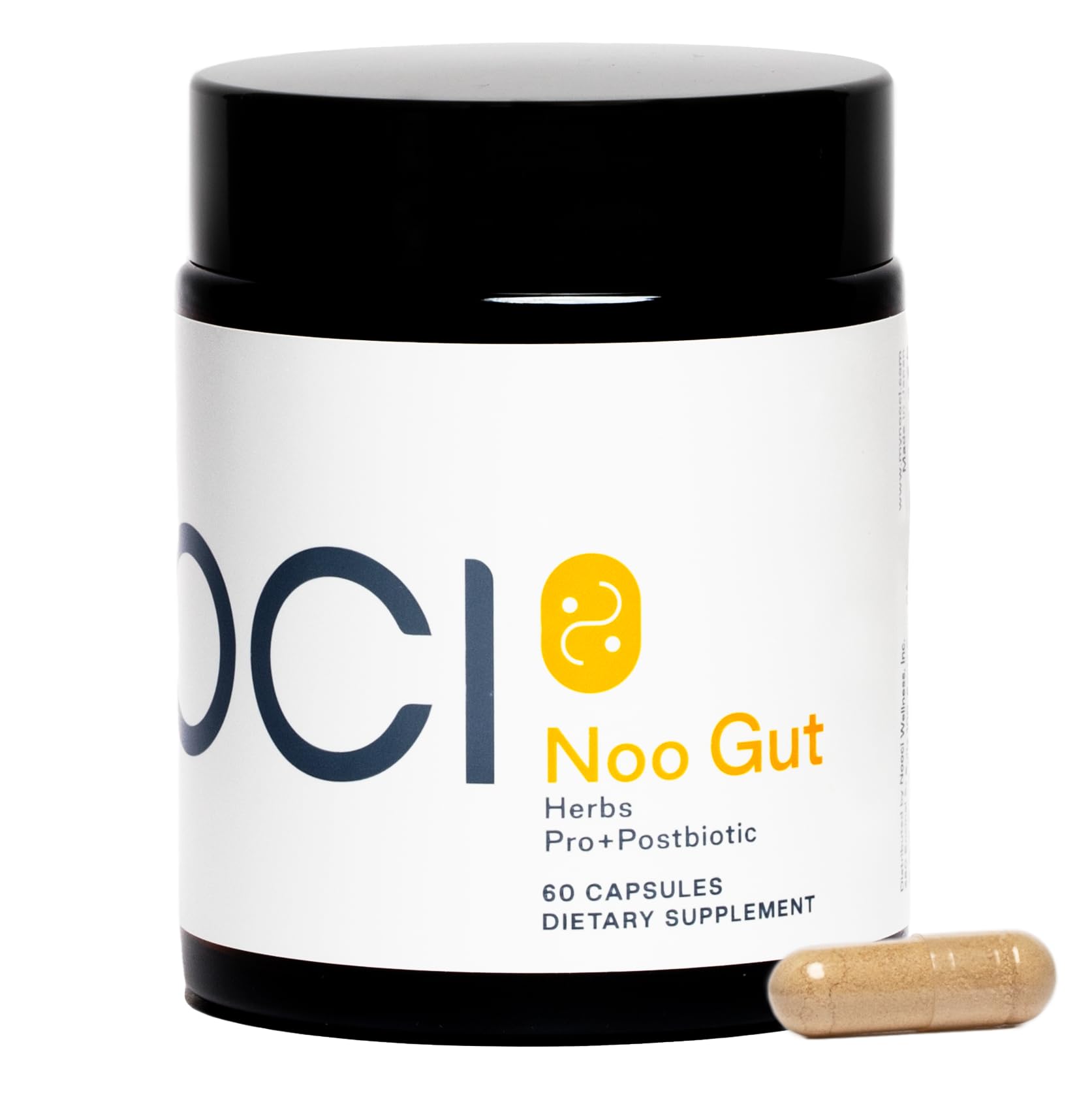 NOOCI NOO Gut, Gut + Skin: 3-in-1 Gut Health Supplement with Herbs, Probiotic & Postbiotic, Digestive Support for Bloating & Constipation, 60 Vegan Capsules NOOCI buy supplements canada