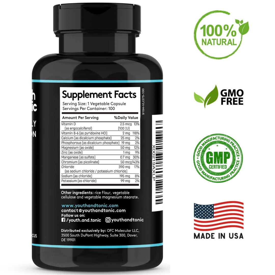 Complete Electrolyte Supplement | Highest Bioavailability | Cmax Chloride Youth & Tonic buy supplements canada