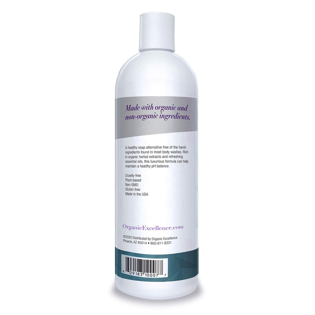Organic Excellence Spearmint Body Wash For All Skin Types - Natural Soap Alternative - Sulphate and Paraben Free Organic Excellence buy supplements canada