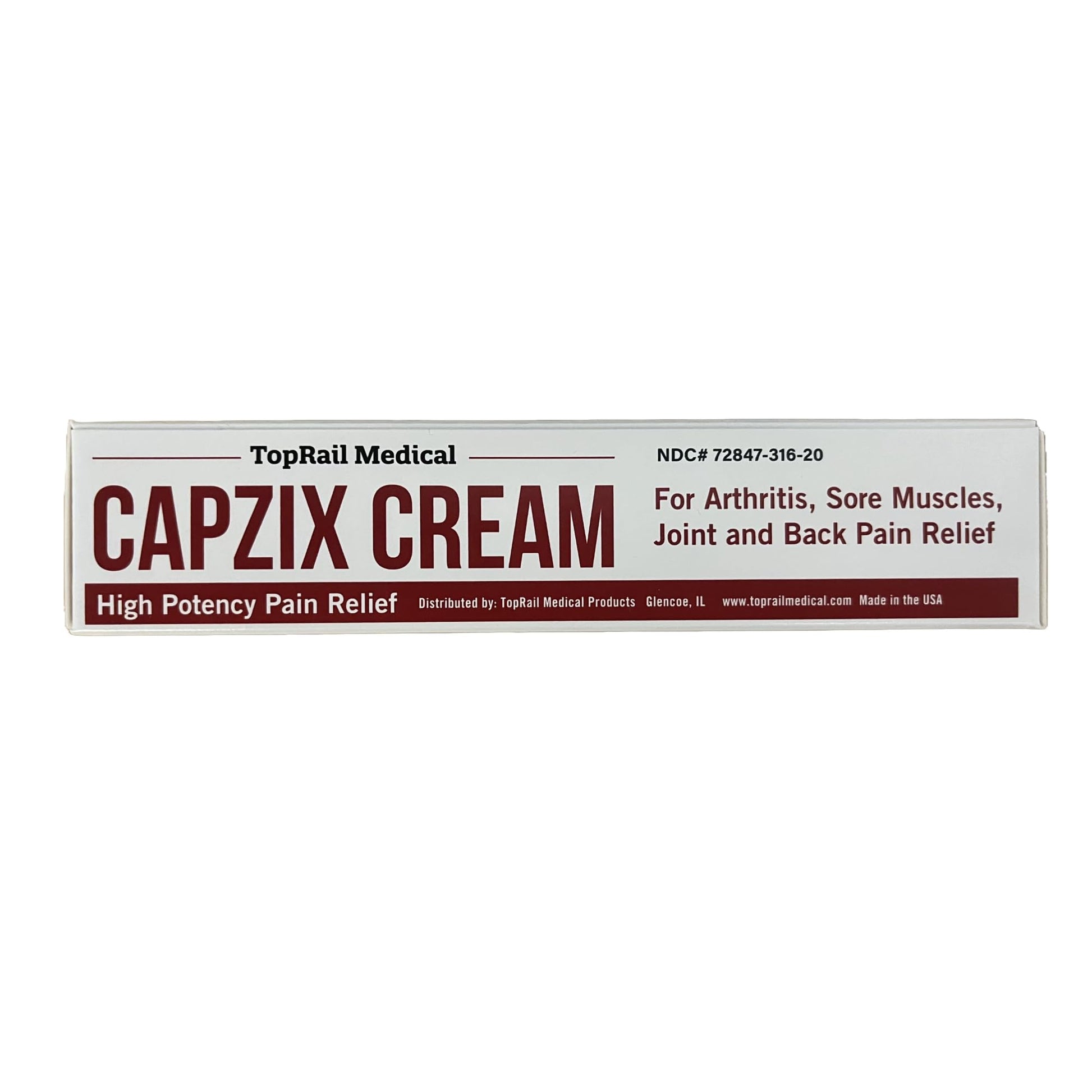 Capzix Cream for Pain Relief 2 OZ Capsaicin .1% High Potency/ Maximum Strength CAPZIX CREAM buy supplements canada