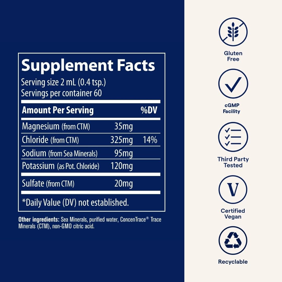 Trace Minerals NO! Muscle Cramps - Supplement for Healthy Muscle Function - Liquid Supplement - Electrolyte Balance - Endurance & Energy - Sugar-Free - 4.06 fl oz (60 Servings) Trace Minerals buy supplements canada