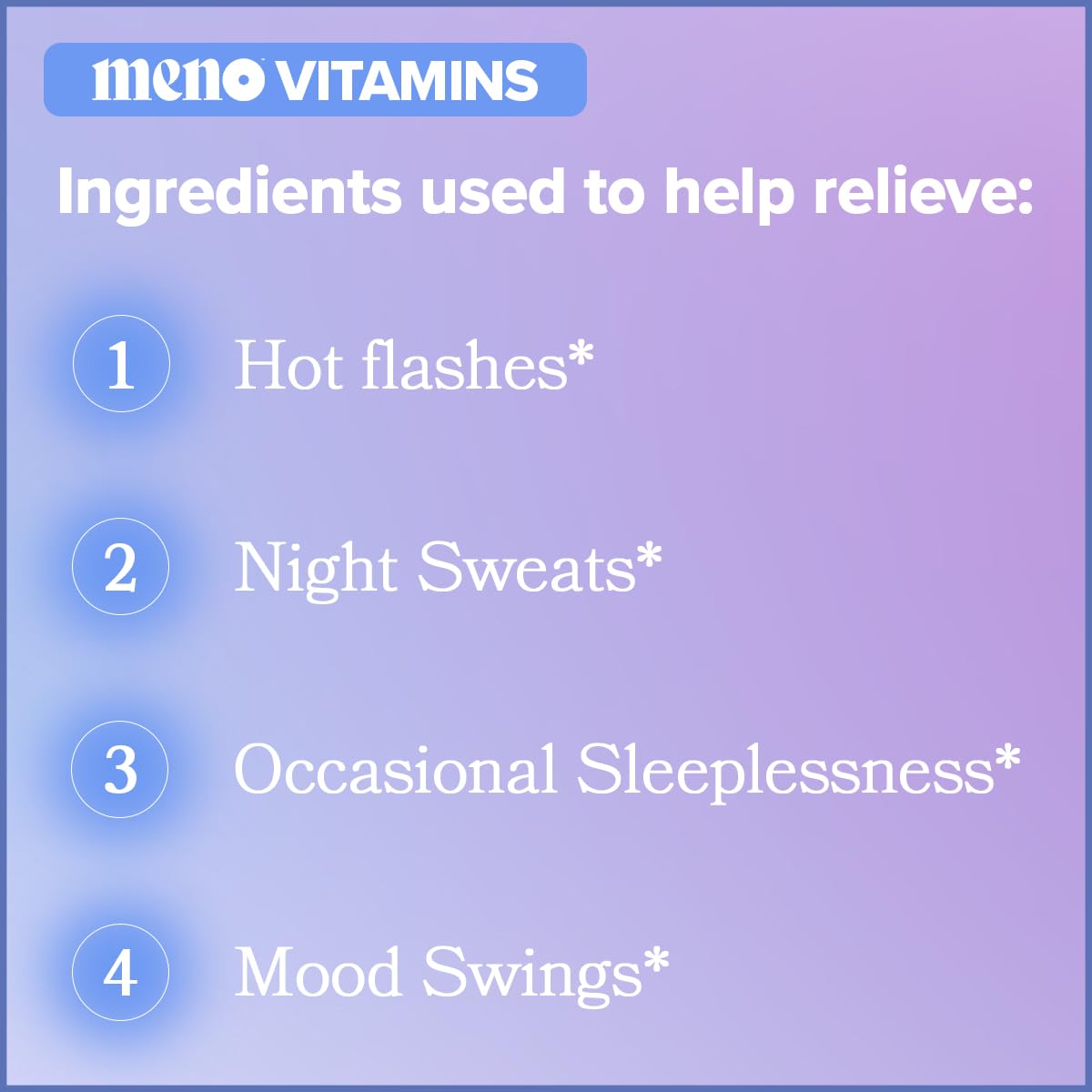 MENO Gummies for Menopause, 30 Servings (Pack of 2) - Hormone-Free Menopause O Positiv buy supplements canada