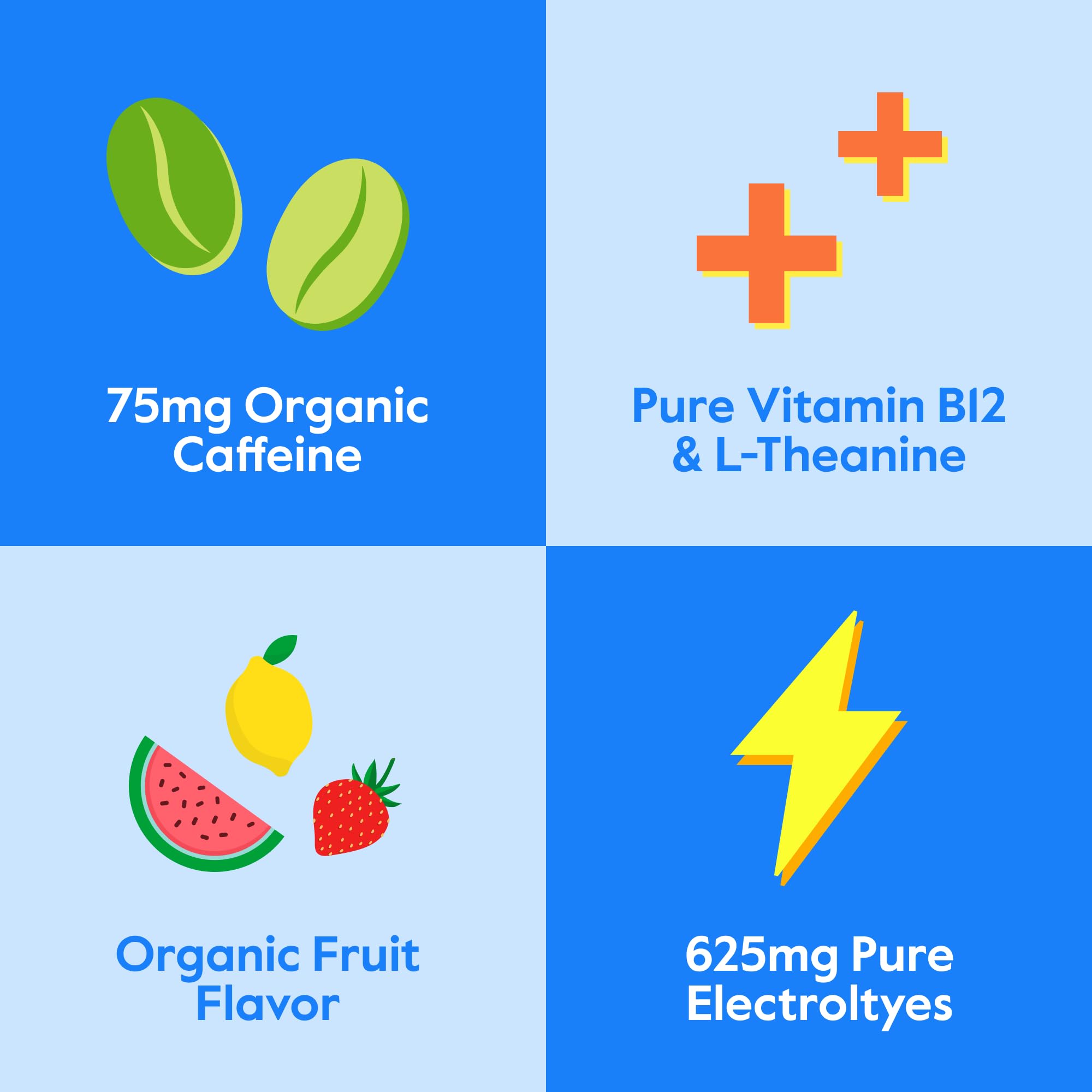 Nectar Energy Booster - Organic Caffeine, B12 & Electrolytes - Sugar Free & Zero Calorie – Healthy Coffee, Energy Drink & Soda Alternative – Hydration & Energy Supplement (Variety 30 Powder Packets) Nectar buy supplements canada
