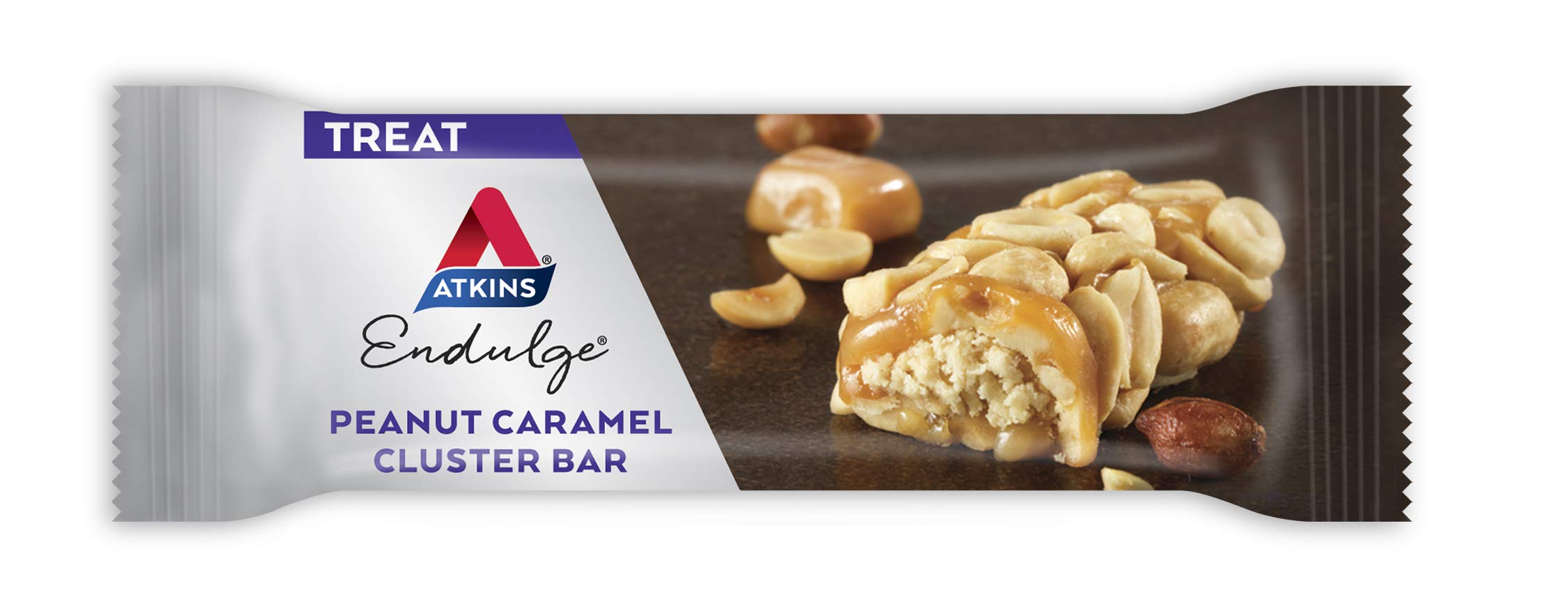 Atkins Peanut Caramel Cluster Bar, Dessert Favorite, High in Fiber, 3g Net Carb, 1g Sugar Atkins buy supplements canada
