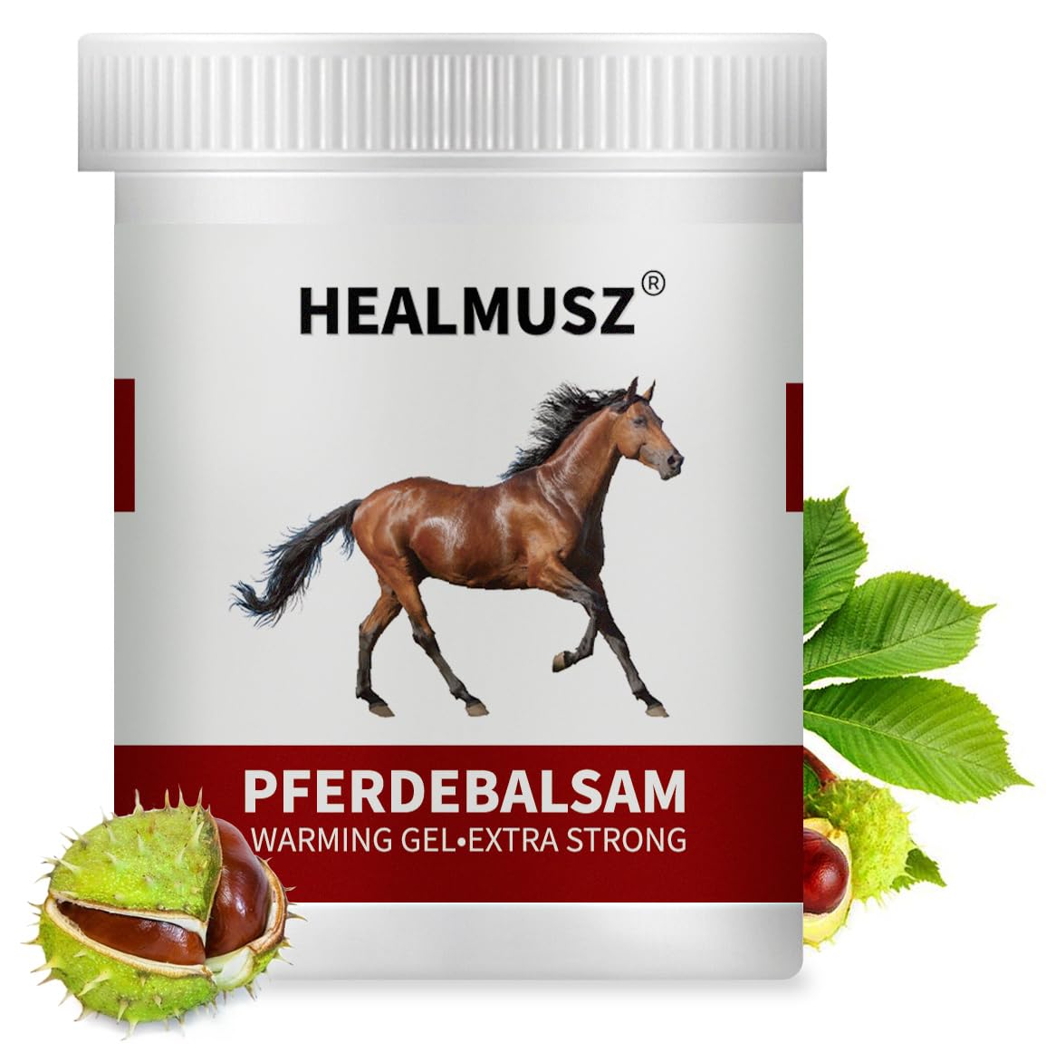 Horse Chestnut Cream Extra Strength Warming Massage Gel 16.9 Fl Oz (500mL) - Pferdebalsam for Varicose Veins, Muscle, Neck & Joint Discomfort, Bruises and Numbness ciwoll buy supplements canada