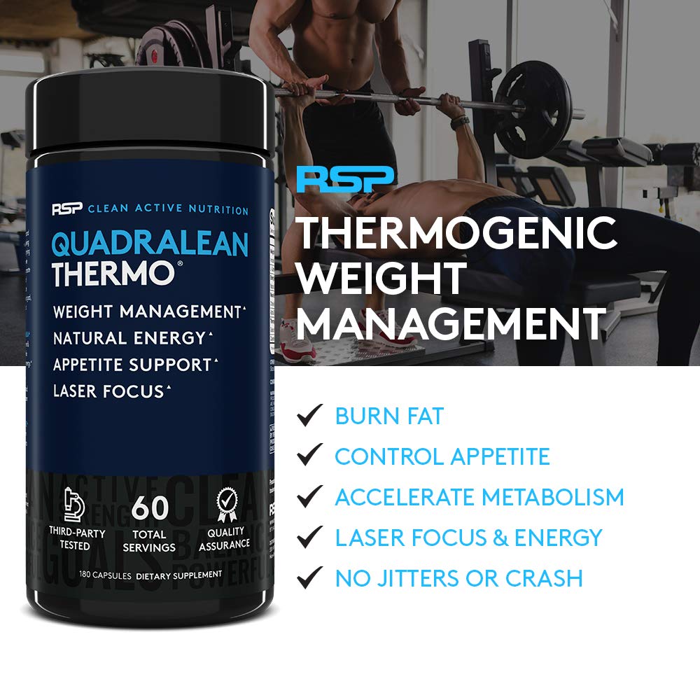 RSP Nutrition QuadraLean Thermogenic Fat Burner for Men & Women, Weight Loss Supplement RSP NUTRITION buy supplements canada