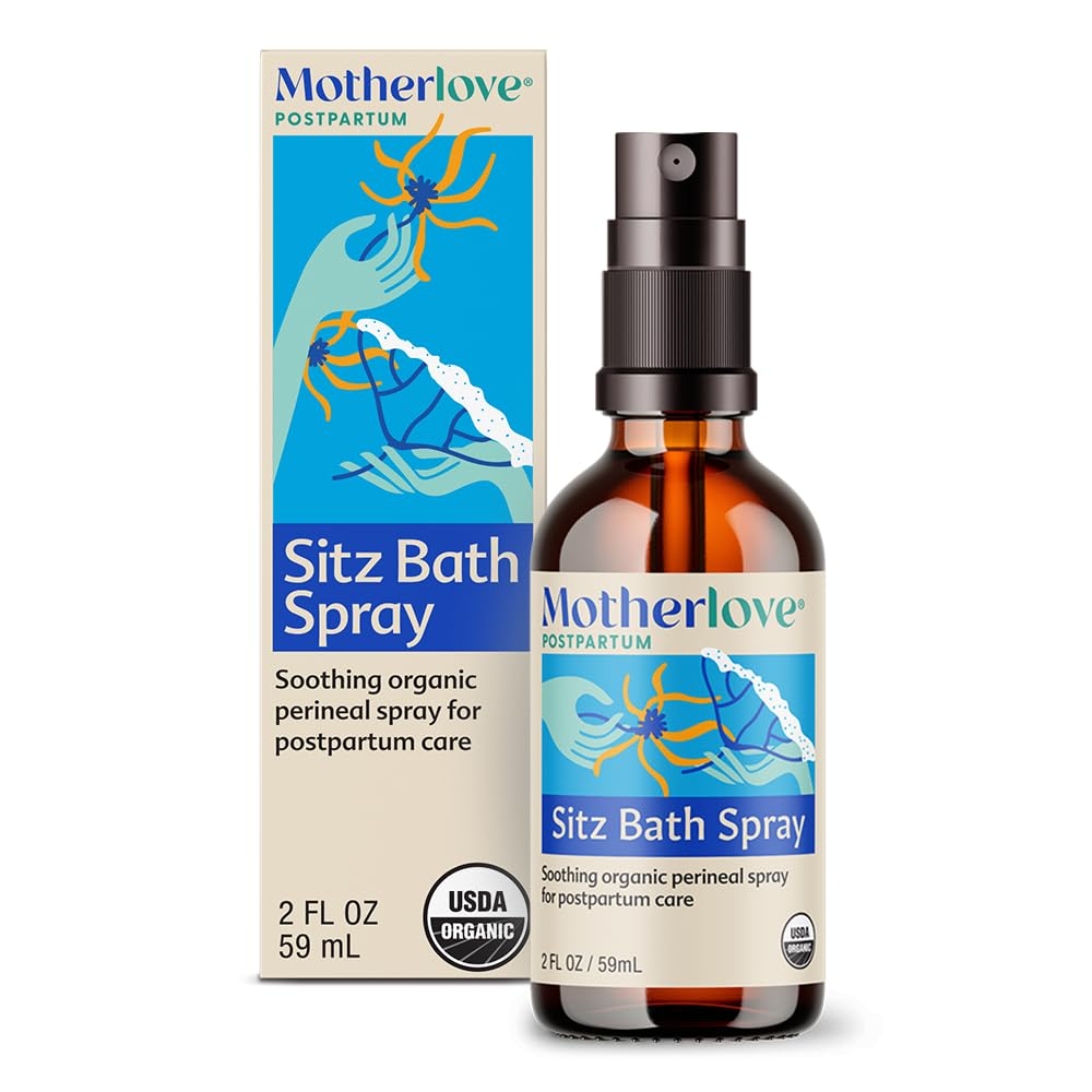 Motherlove Sitz Bath Spray (2 oz) Sitz Bath for Postpartum Care—Herbal Perineal Spray w/Witch Hazel—USDA Organic, Vegan, & Cruelty Free Motherlove buy supplements canada