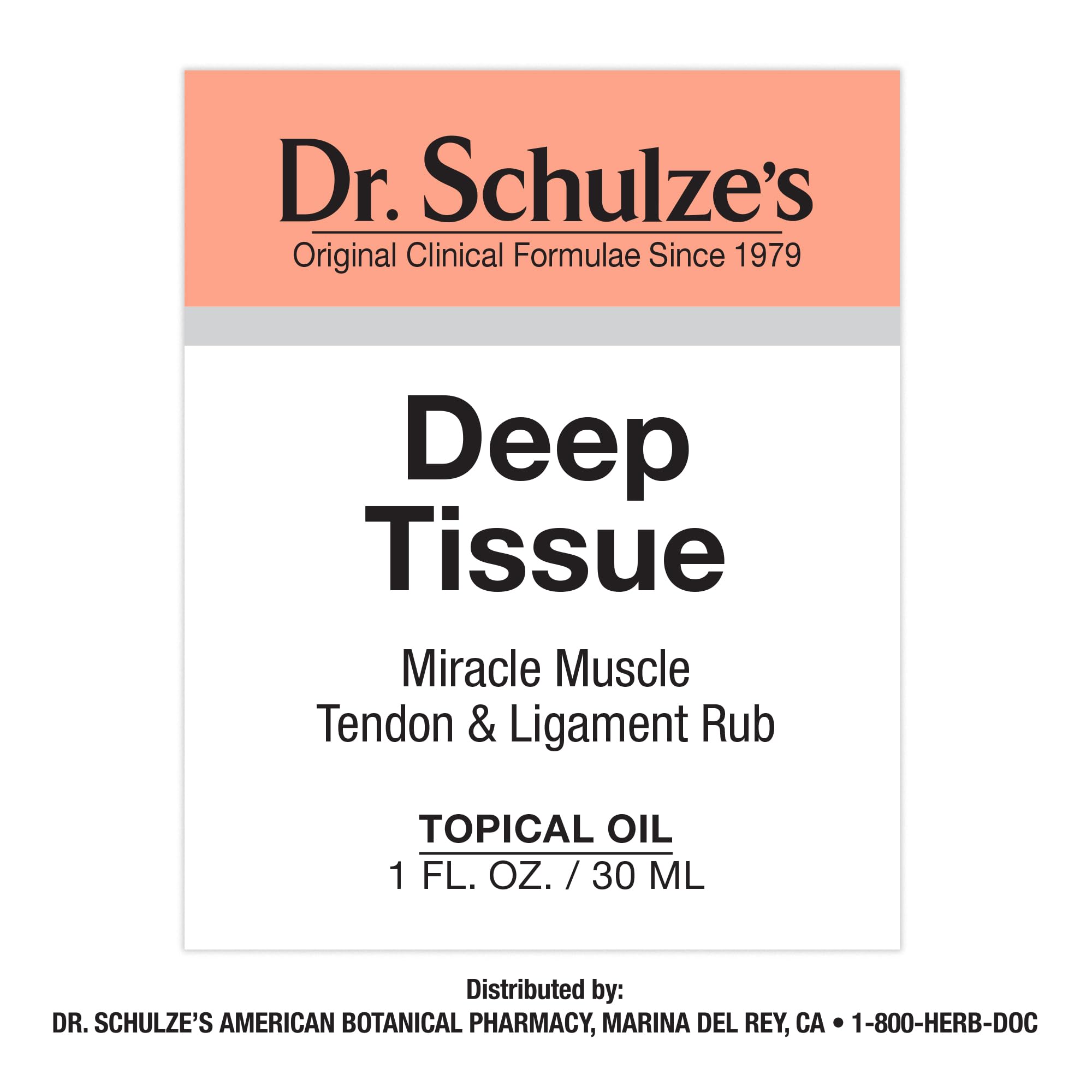 Dr. Schulze's Deep Tissue Oil | Powerful Herbal Support for Muscles, Tendons and Joints Dr. Schulze's buy supplements canada