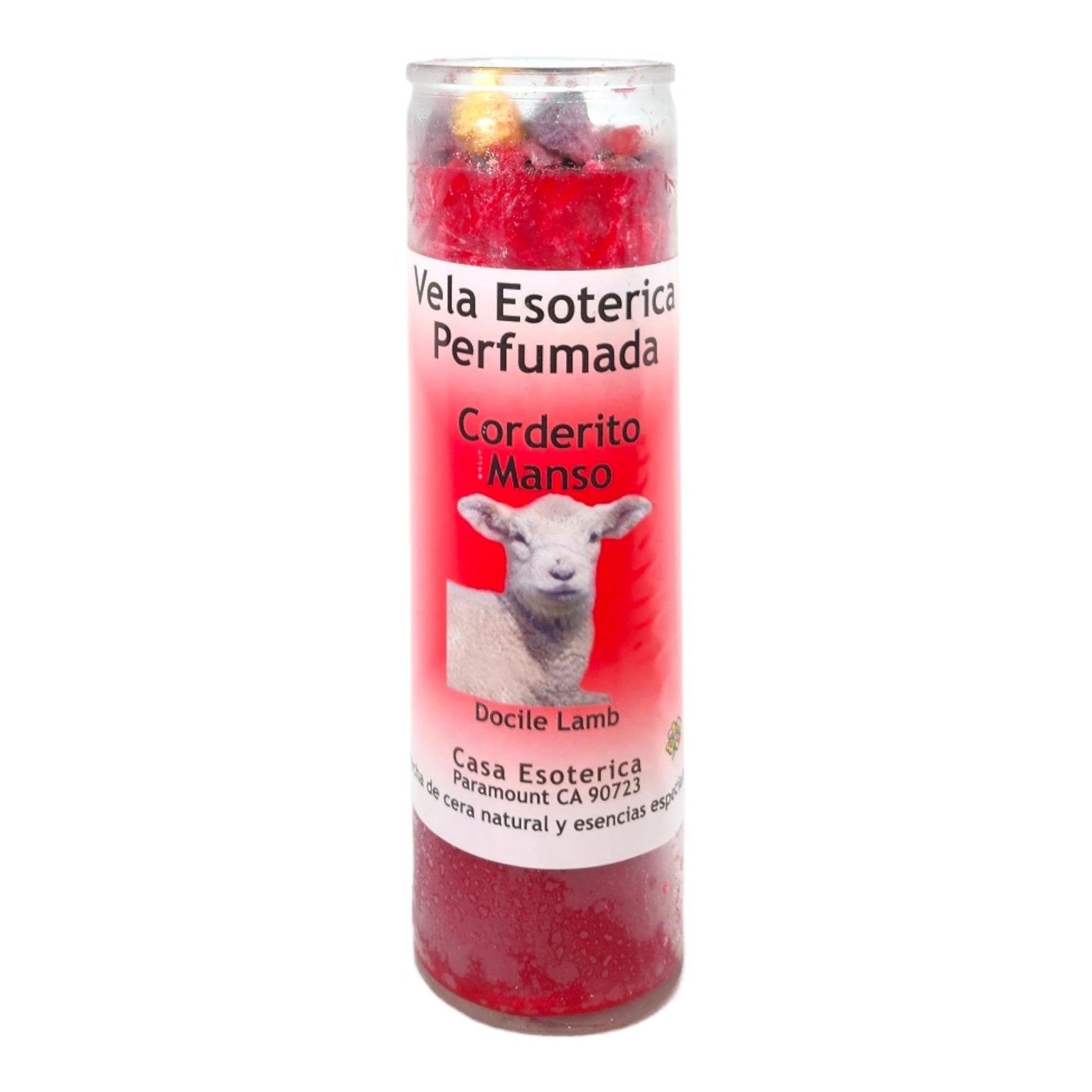 Calming Lamb-Palm Wax Spiritual Intention Spell Candle-[RED] | Vela CASA ESOTERICA PERFUMADA MAGICK SPACE buy supplements canada