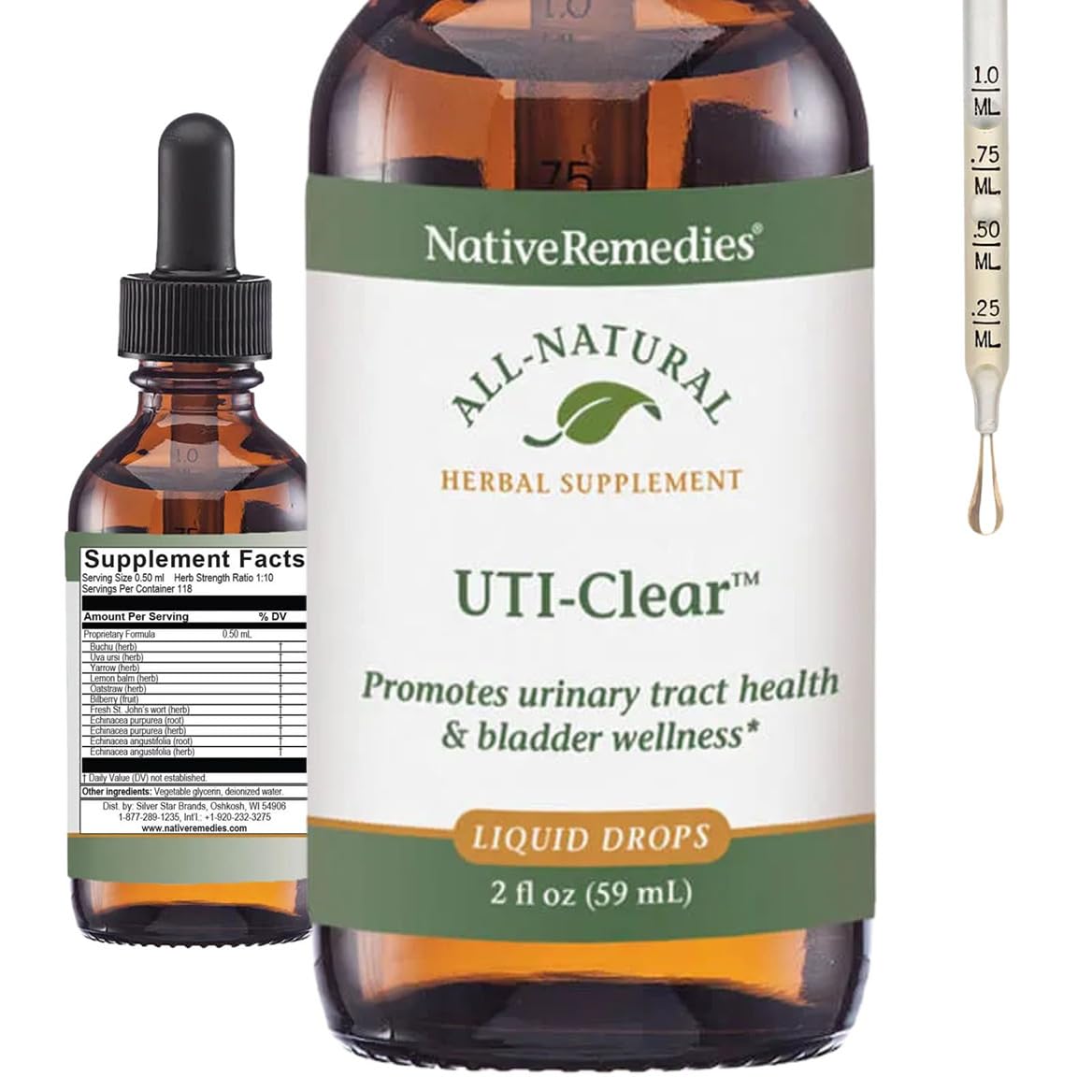 Native Remedies UTI-Clear for Urinary Tract and Bladder Health, 59 ml Native Remedies buy supplements canada