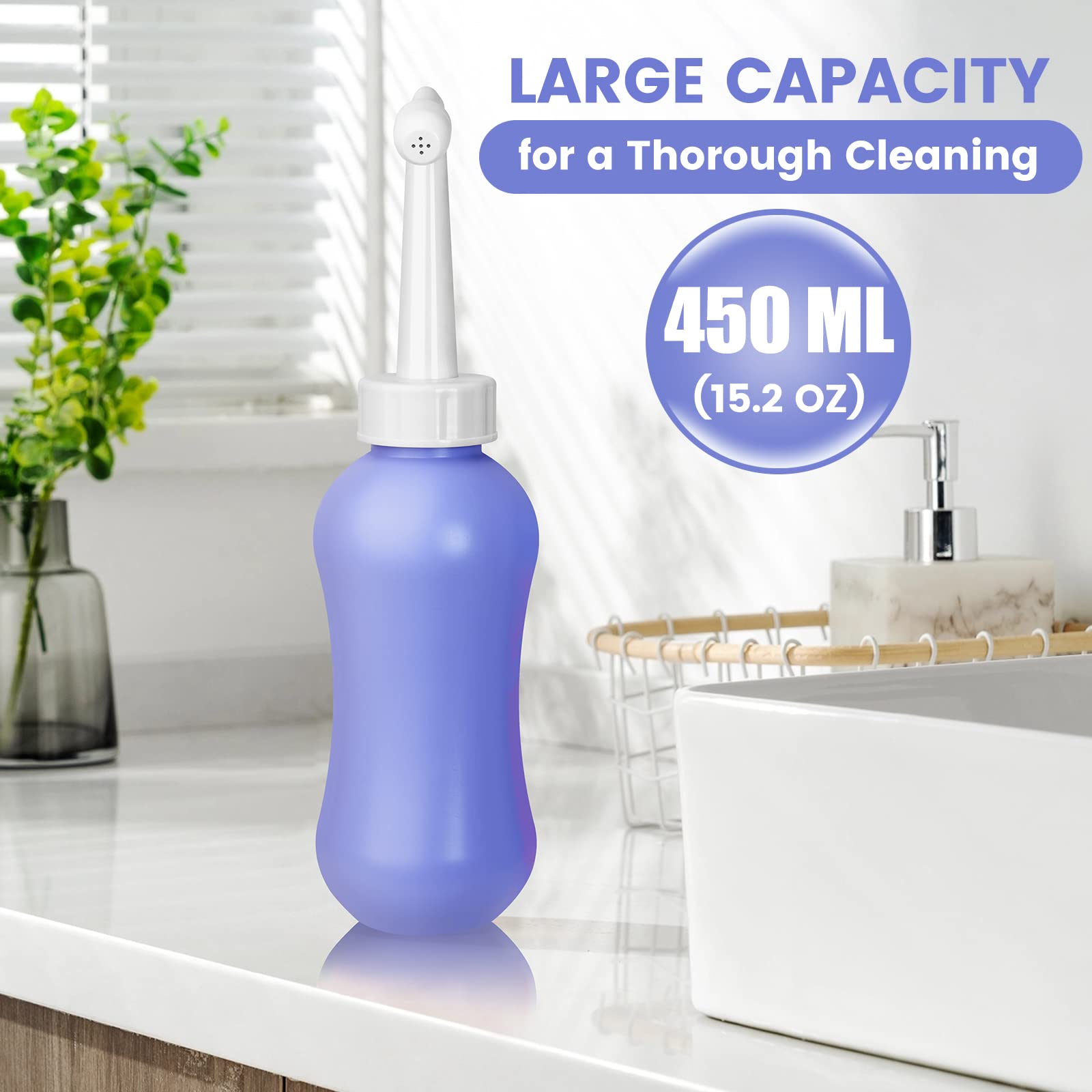 450ml Peri Bottle Postpartum for Feminine Care, 2 Pack Portable Travel Bidet for Toilet, Perineal Bottle VicnKioH buy supplements canada