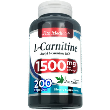 Lab - l carnitine - 1500 mg per Serving, 200 Capsules, l-carnitine - High Potency of - Acetyl FITO MEDIC'S buy supplements canada
