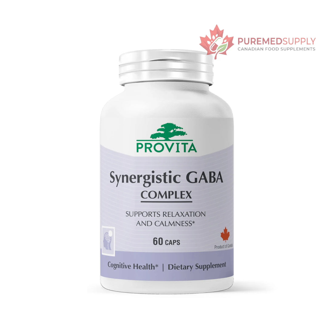 PROVITA Synergistic GABA Complex | GABA Supplement | with B6 & Glutamic Acid | Stress Relief Supplement | Mood Support | Relaxation & Calmness | Brain Support | Mood Enhancer | 60 Veg Capsules PROVITA buy supplements canada