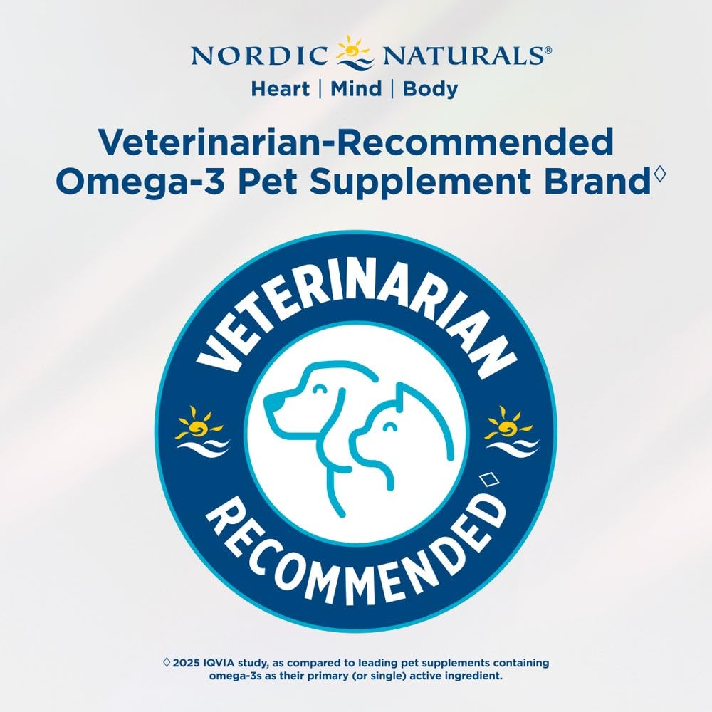 Nordic Naturals Pet Cod Liver Oil, Unflavored - 16 oz - 1048 mg Omega-3 Per Teaspoon - Fish Oil for Dogs with EPA & DHA - Promotes Skin, Coat, & Immune Health Nordic Naturals buy supplements canada