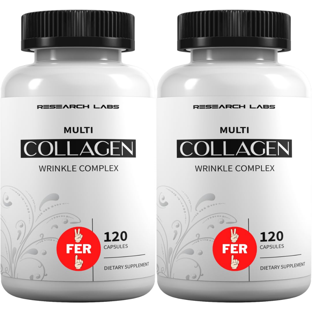 Research Labs 2 for 1 Promo 240 Collagen Pills - 6000 mg Per Day. Grass Fed Anti-Aging Support for Skin, Joints, Tendons, Bones, Hair and Nails. Research Labs buy supplements canada