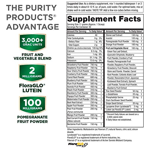 Purity Products Super Reds Powder Phytonutrient Superfood Drink Mix w/FloraGLO Lutein Purity Products buy supplements canada
