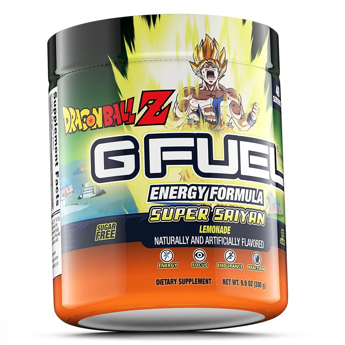 G fuel Dragon Ball Z Energy Powder, Sugar Free, Clean Caffeine Focus Supplement G fuel buy supplements canada