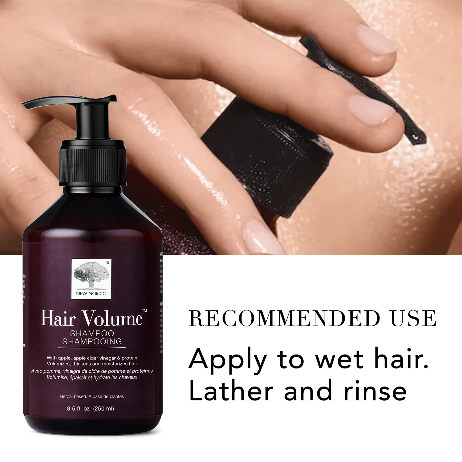 New Nordic Hair Volume Shampoo 250ml - Herbal Volumising Shampoo For Dry Damaged Hair - Suitable for Men and Women NEW NORDIC buy supplements canada