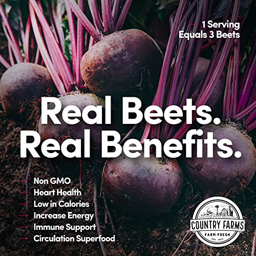COUNTRY FARMS Bountiful Beets Powder, Wholefood Beet Extract Superfood, Natural Nitric COUNTRY FARMS buy supplements canada