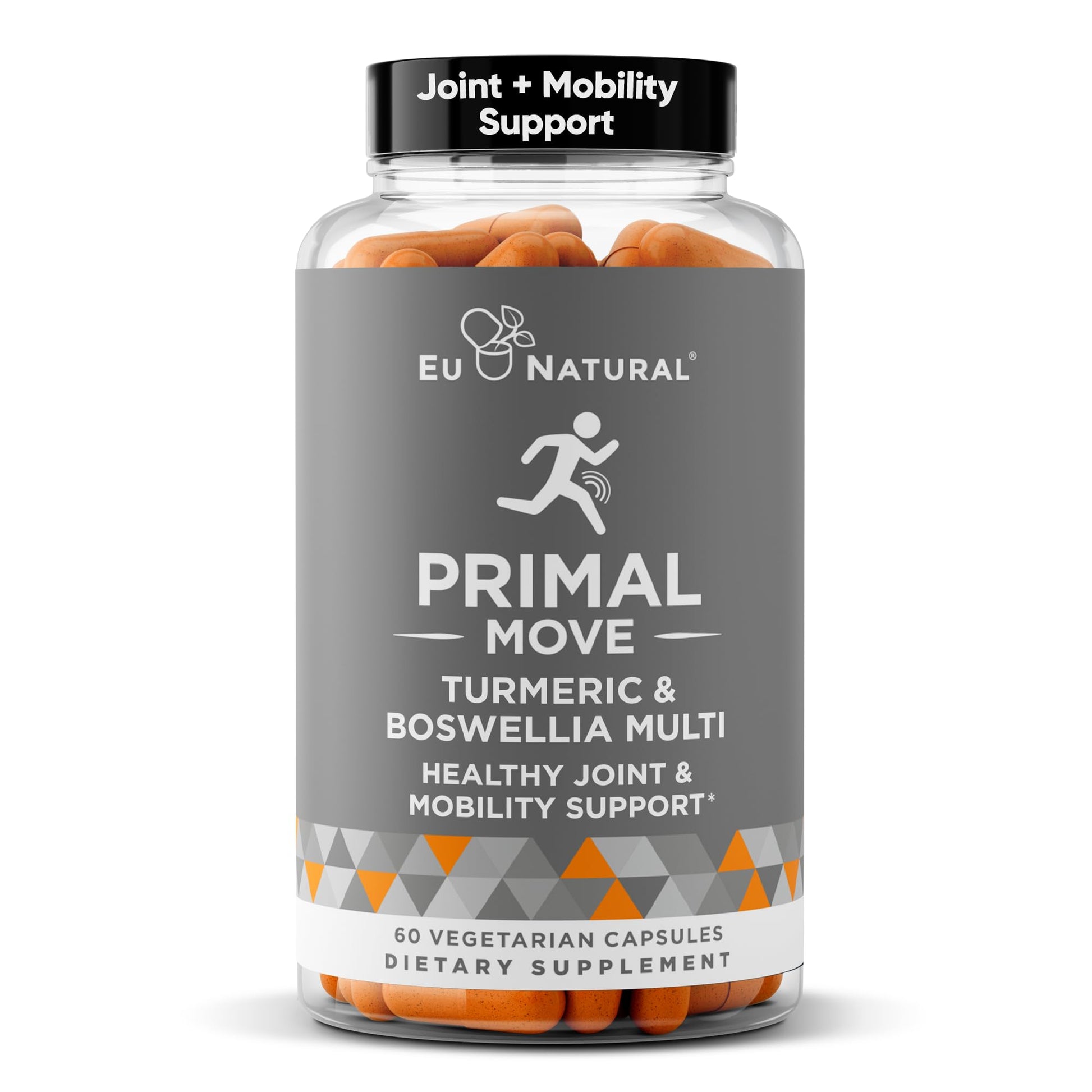 Primal Joint & Mobility Support - Advanced Joint Support Supplement for Women and Men - Turmeric, Boswellia, Ginger and Boron for Whole-Body Flexibility, Joint Health & Comfort - 60 Veg Soft Capsules Eu Natural buy supplements canada