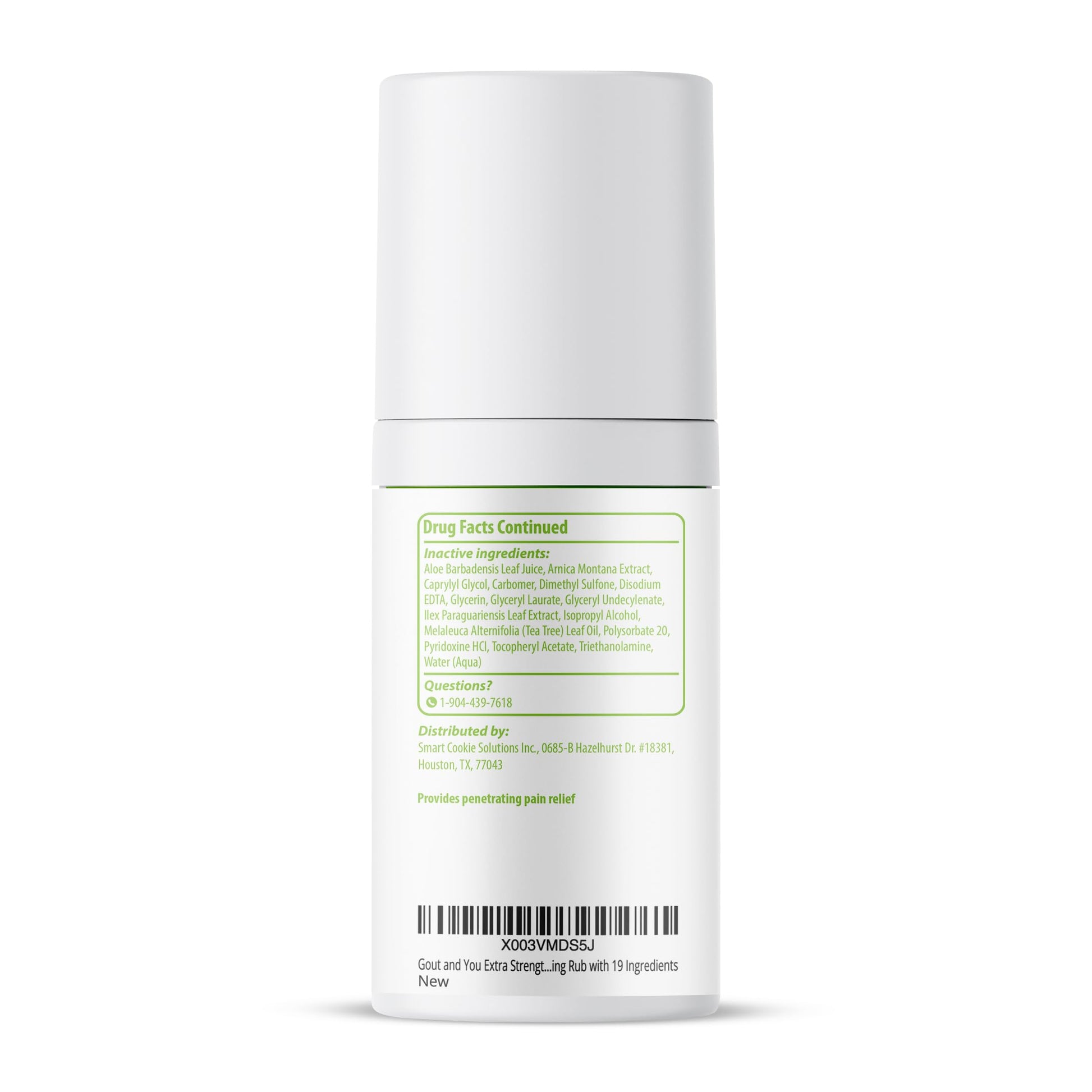 Gout and You Extra Strength Optimized Menthol Joint Discomfort Relief Cream for Joint Flare-Ups, Tendon, Muscle Ache - Fast Acting Joint Discomfort Relieving Rub with 19 Ingredients Gout and You buy supplements canada