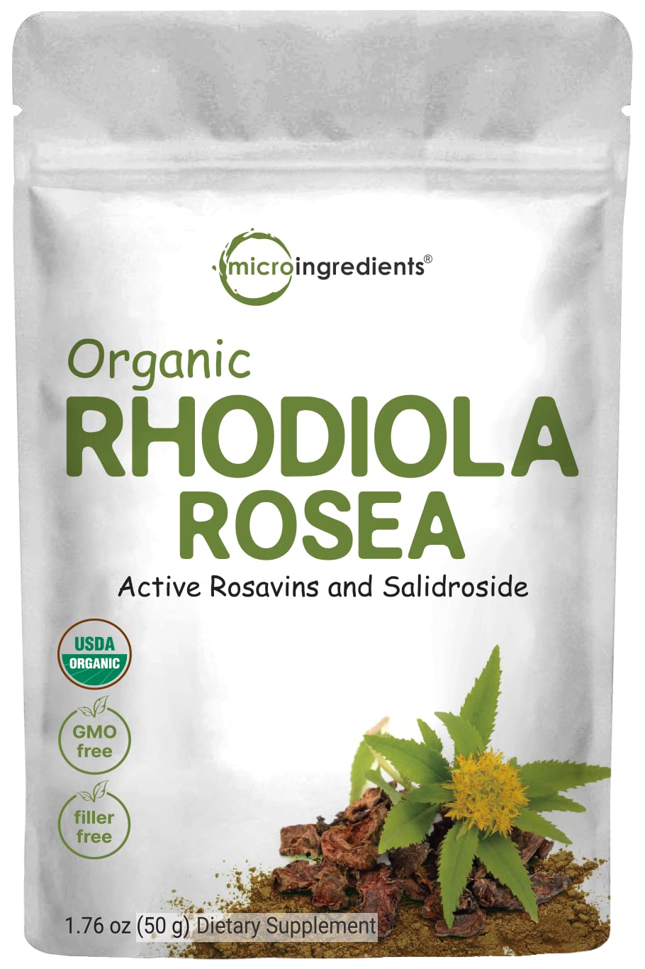 Micro Ingredients Organic Rhodiola Rosea Root Extract, 50g Powder | Adaptogenic Herb Micro Ingredients buy supplements canada