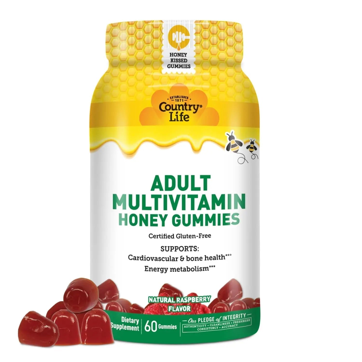 Country Life® Tart Cherry & Adult Multivitamin Honey Gummies - Bundle - Non-GMO - Certified Gluten Free Country Life buy supplements canada