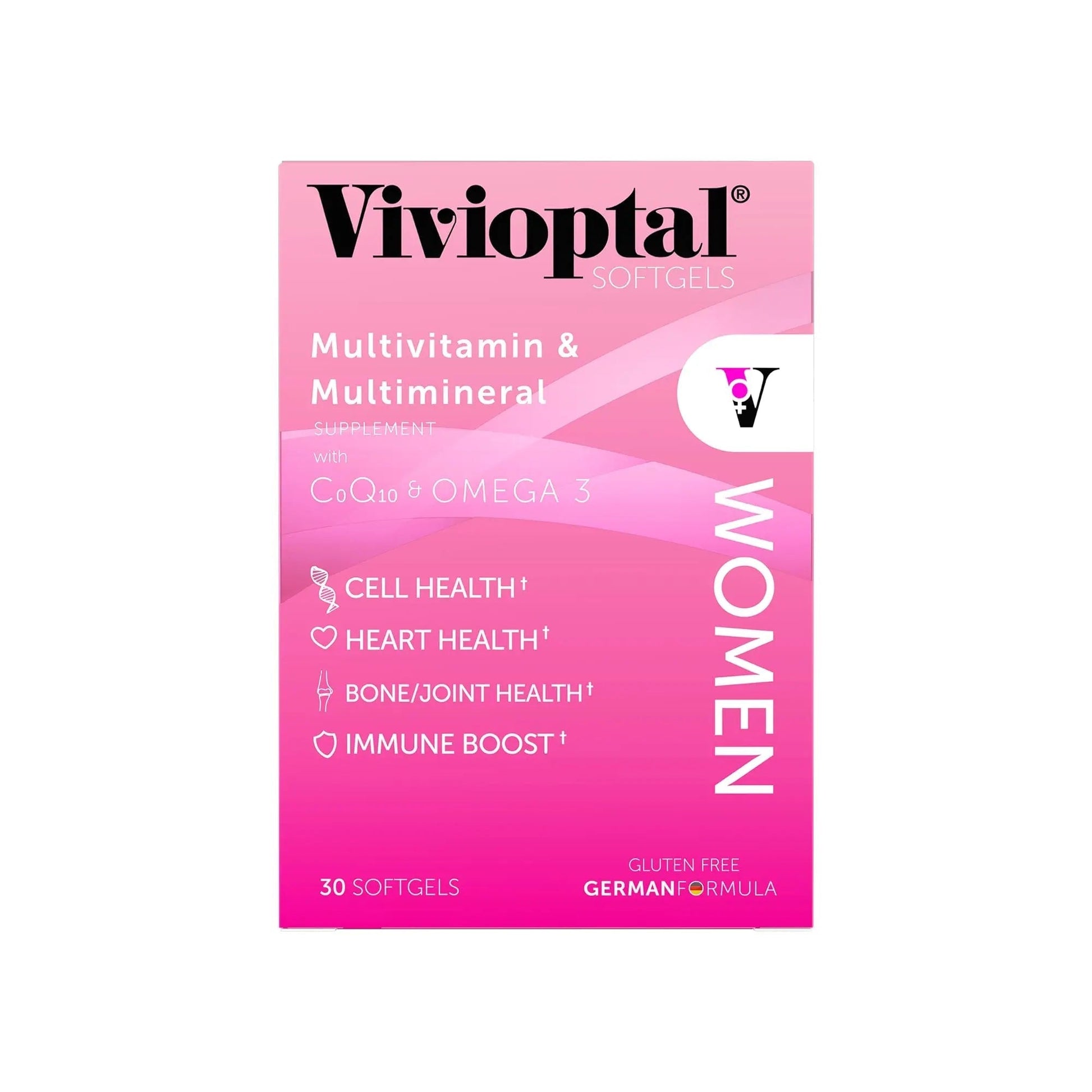 Vivioptal Women, 30 Capsules, CoQ10 & Omega-3, Multivitamin & Multimineral, Gluten Free, German Formula Vivioptal Vitamins buy supplements canada