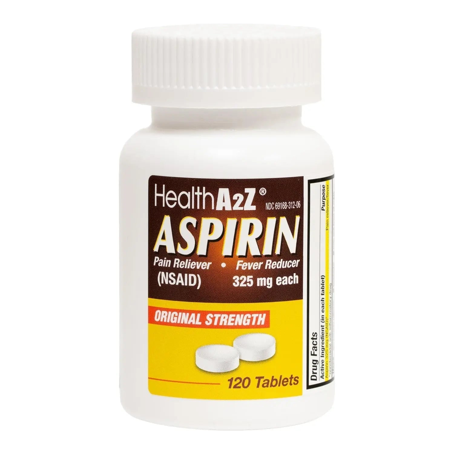 HealthA2Z® Aspirin 325mg | Uncoated Tablets |Original Strength | Pain Reliver |Fever Reducer | Compare to Bayer® Active Ingredients… (120 Counts) HealthA2Z buy supplements canada