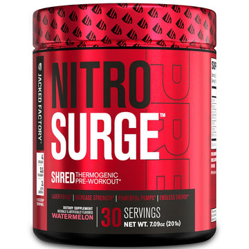 Jacked Factory NITROSURGE Shred Pre Workout Supplement - Energy Booster, Instant Jacked Factory buy supplements canada