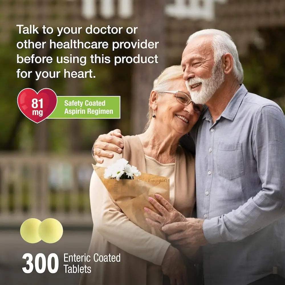 Puregen Labs Aspirin 81 mg Low Dose (NSAID) – 300 Enteric Coated Tablets P Puregen Labs buy supplements canada