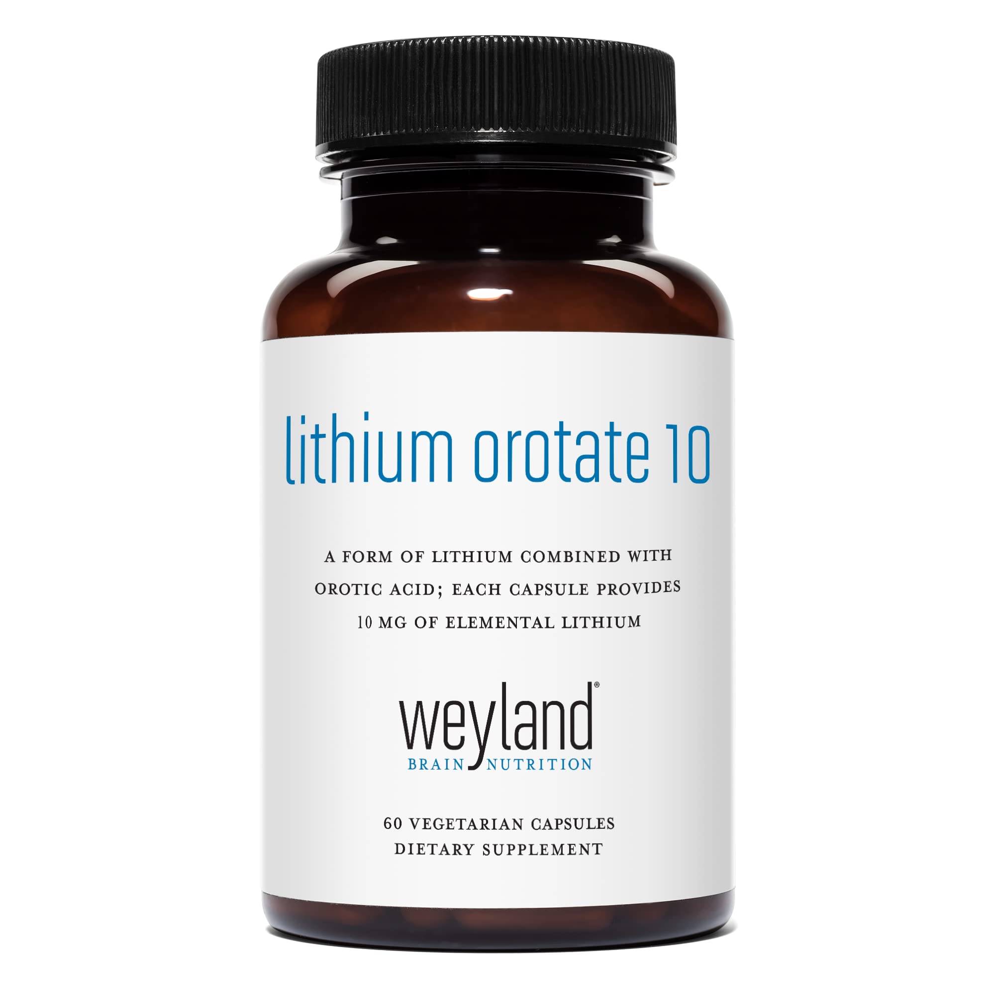 Weyland Brain Nutrition: Lithium Orotate 10mg (1 Bottle), 60 Vegetarian Weyland Brain Nutrition buy supplements canada