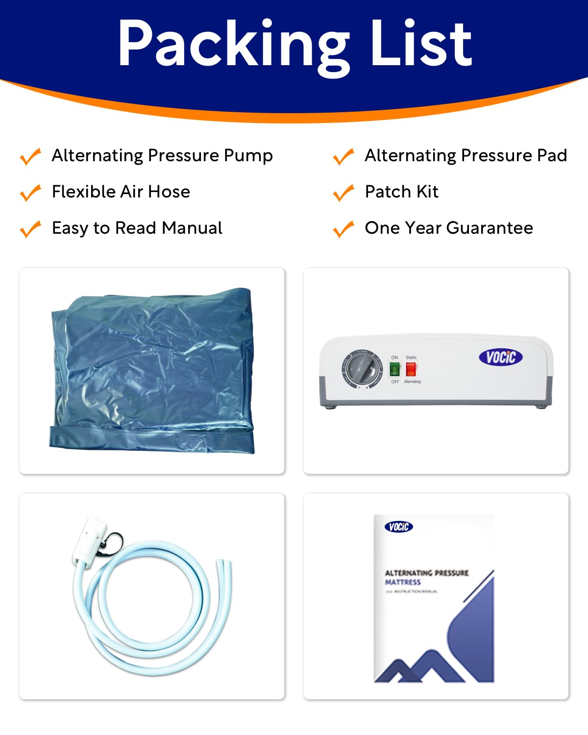 VOCIC Alternating Air Pressure Mattress Pad-with Micro Air Holes & Sleep Mode-Bed Sore VOCIC buy supplements canada