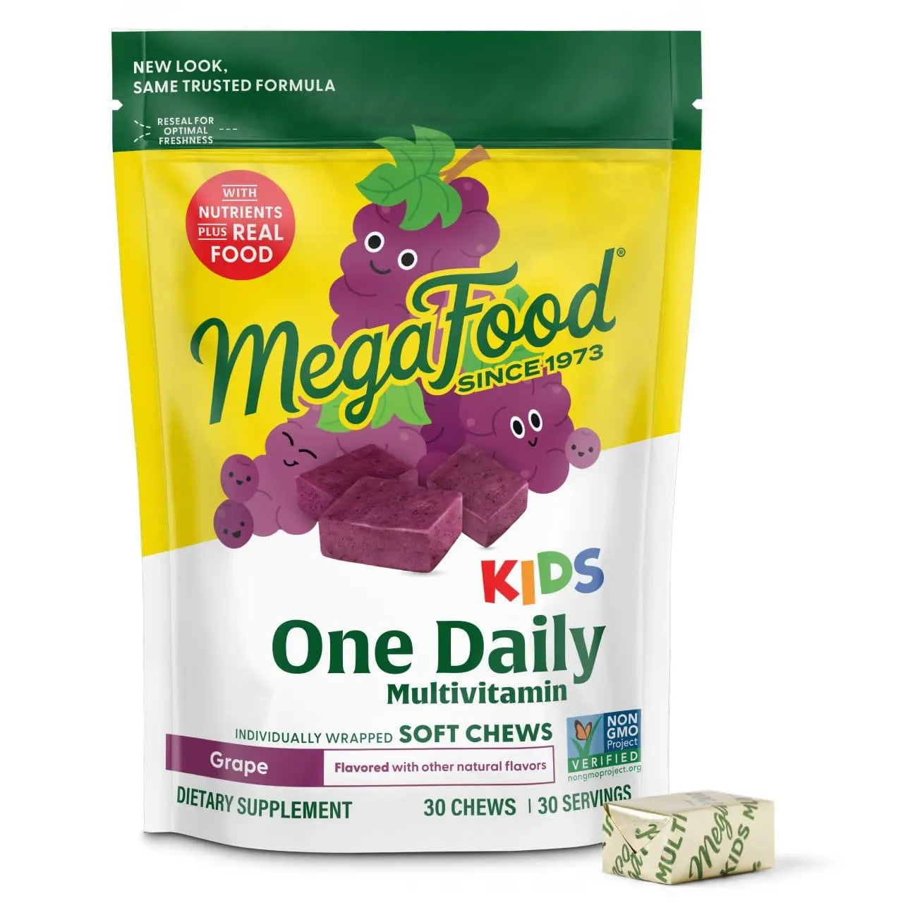 MegaFood Kids One Daily Multivitamin Soft Chews - Kids Vitamins with Vitamin B, Vitamin C, Vitamin D & Vitamin E - Age 4+, Vegetarian MegaFood buy supplements canada
