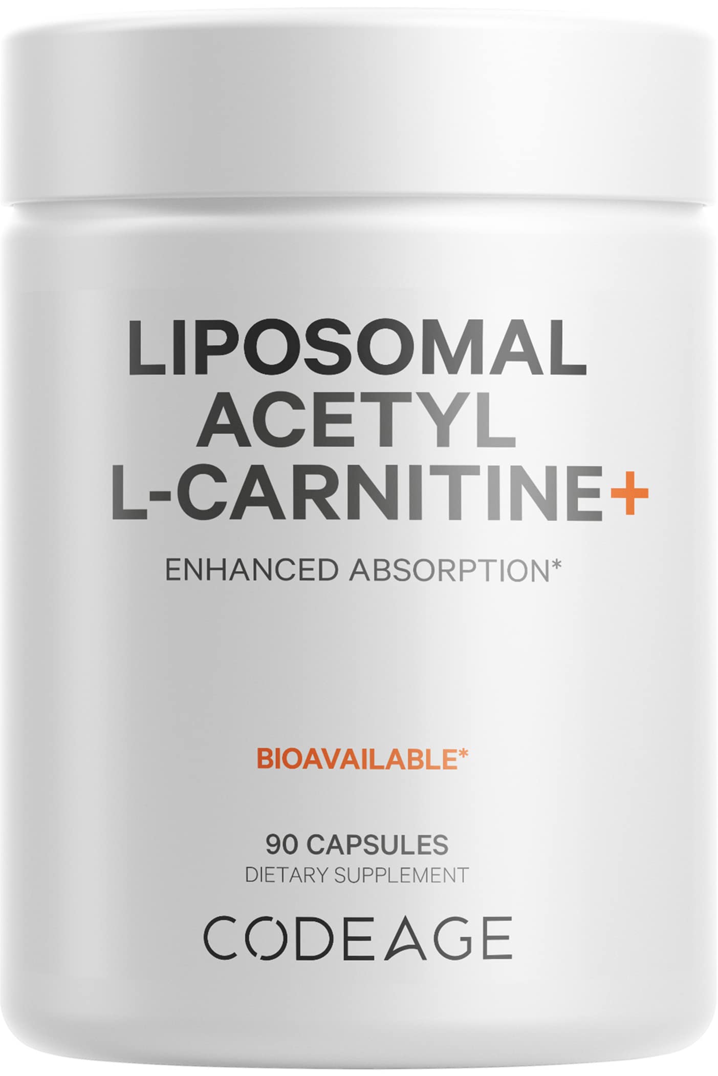 Codeage Liposomal Acetyl-L-Carnitine+ Supplement - 500 mg Acetyl-L-Carnitine per Serving - 3-Month Supply, Liposomal Delivery - Alcar Supplement - L-Carnitine - Non-GMO, Gluten-Free, 90 Capsules Codeage buy supplements canada