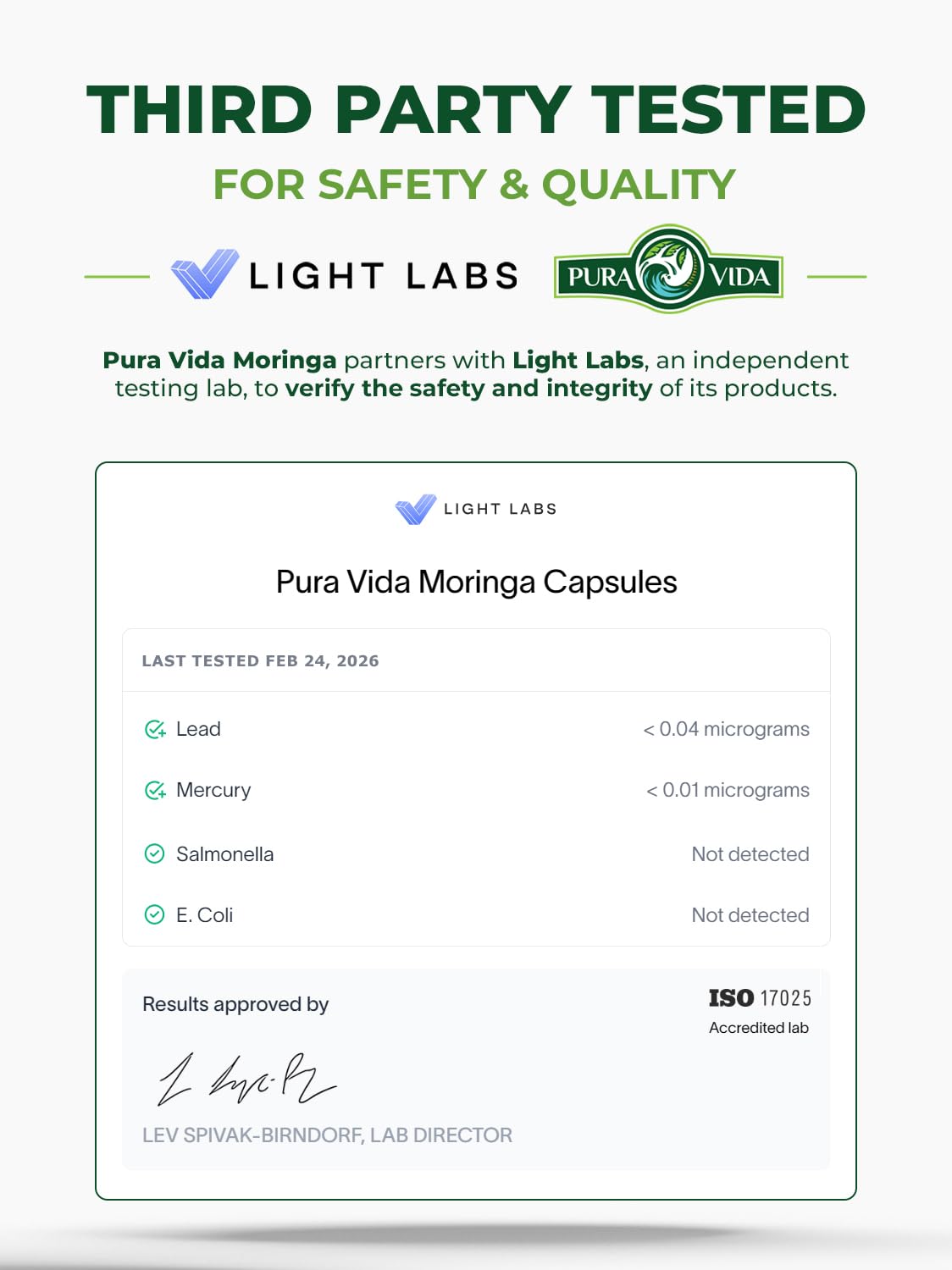 PURA VIDA MORINGA Organic Moringa Capsules, Pure Moringa Leaf Powder Single Origin for Energy, Metabolism & Immune Support Pura Vida Moringa buy supplements canada