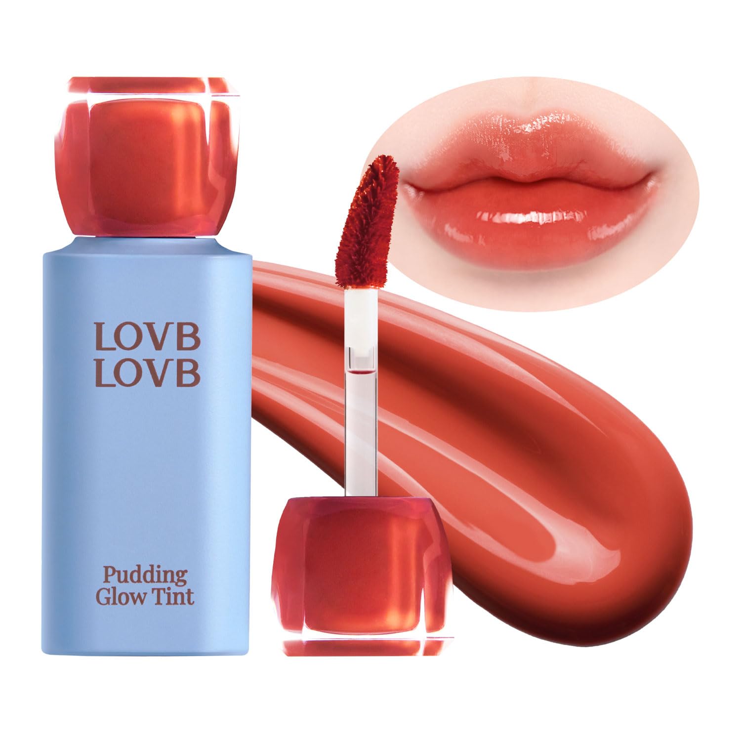 LOVB LOVB Pudding Glow Korean Lip Tint | Natural Lip Stain | Gloss to Stain | Long-Lasting & Non-Sticky | Lightweight Lip Tint | 0.14 oz. (04 SUNSET BEIGE) LOVB LOVB buy supplements canada